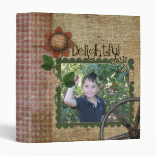 homespun country  photo binder