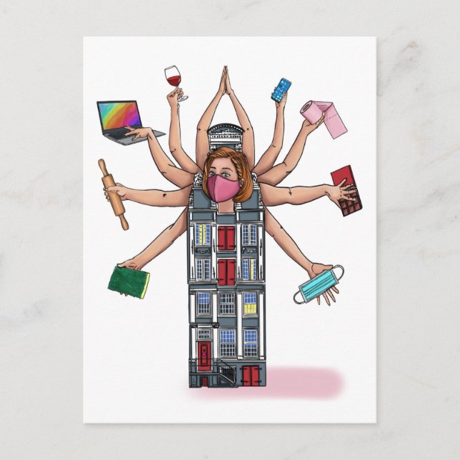 "Homestasking" Postcard (Front)