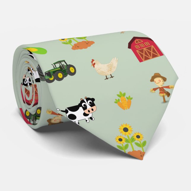 Homestead and Farm Life and Farm Animals  Tie (Rolled)