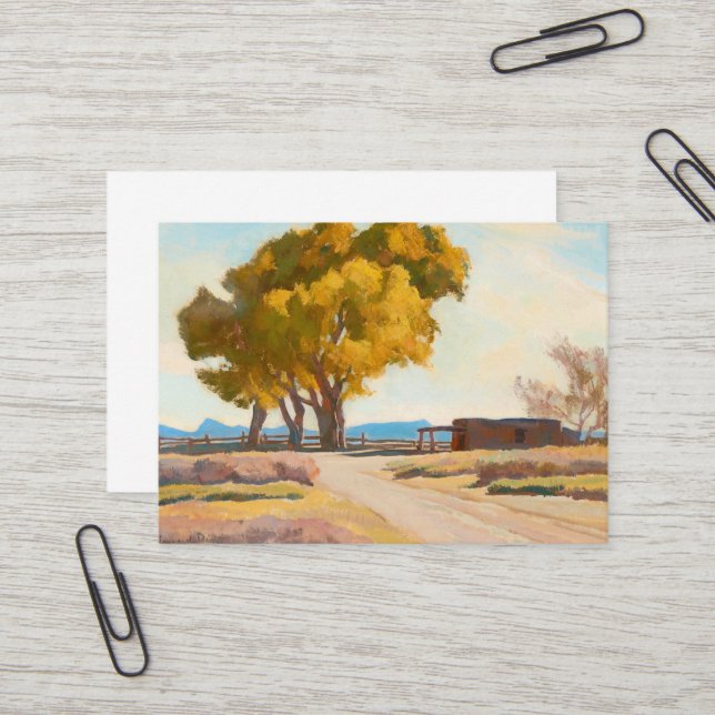 Homestead by Maynard Dixon Business Card (Front/Back In Situ)