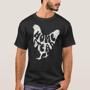 Homestead Chicken Silhouette Chicken Buffs T-Shirt