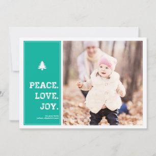 Homestead - Holiday Photo Card - Blue
