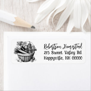 Homestead Return Address Vegetable Basket