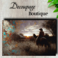 Homestead Sunset Decoupage