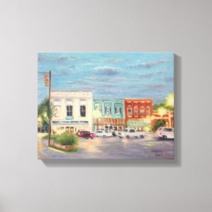 Hometown Light Show Canvas Print