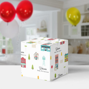 Hometown Neighborhood Baby Shower Favor Box