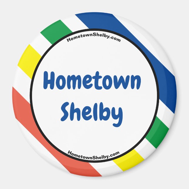 Hometown Shelby Fun Coloris Magnet (Devant)