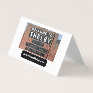 HometownShelby.com Folded Business Card