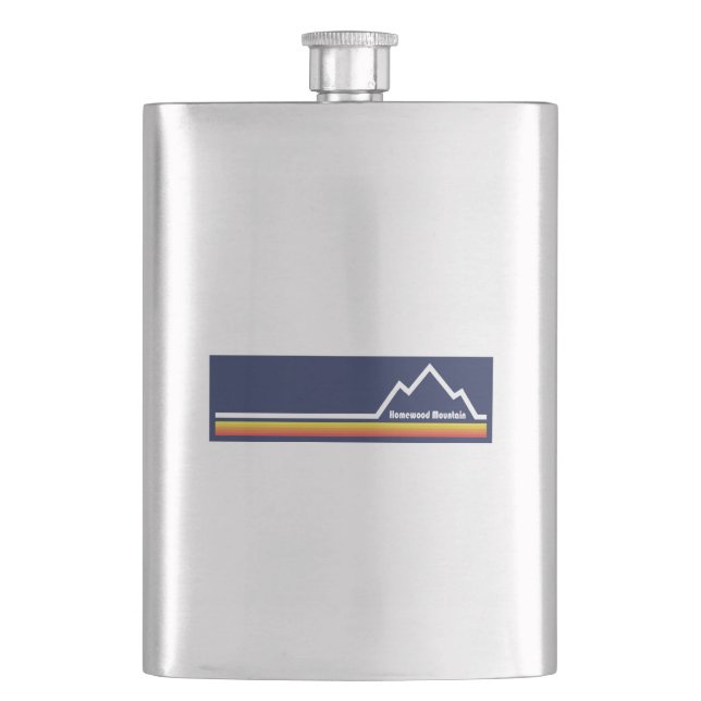 Homewood Mountain Resort California Hip Flask (Front)