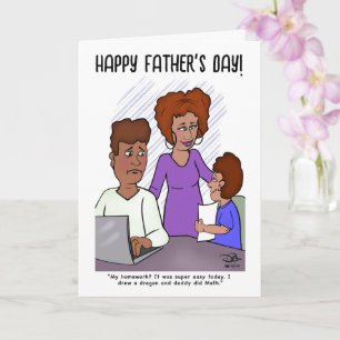 Homework Folded Greeting Card