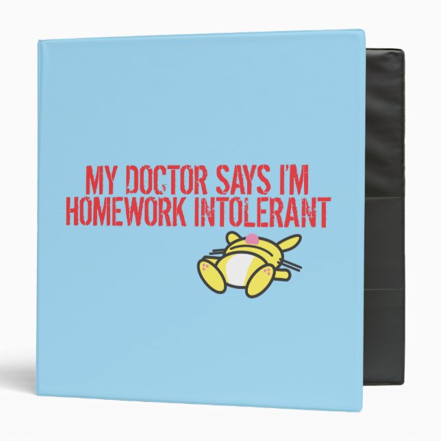Homework Intollerant Binder (Front/Inside)
