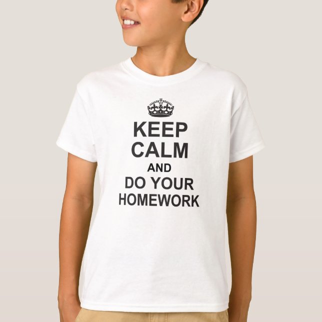 Homework t shirt (Front)