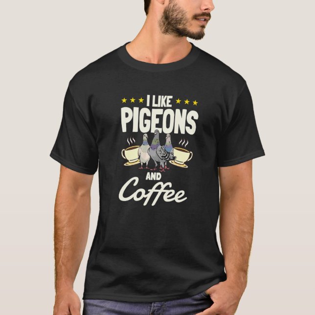 Homing Pigeons Racing Coffee T-Shirt (Front)