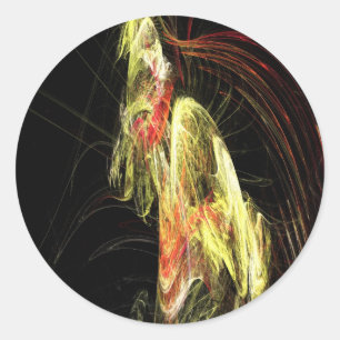 Hominoid Skeleton Classic Round Sticker