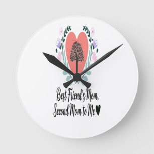 Hommage Sincère à une Deuxième Maman Horloge Ronde