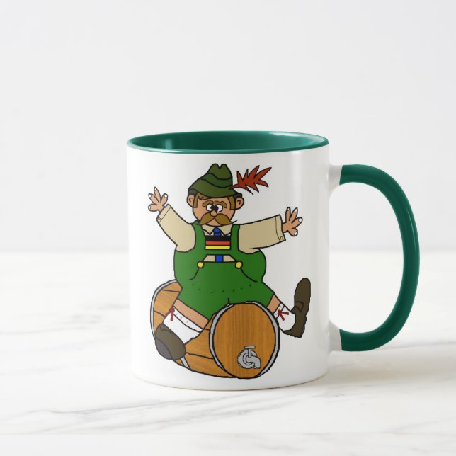 Homme allemand sur la tasse de barillet de bière (Droite)