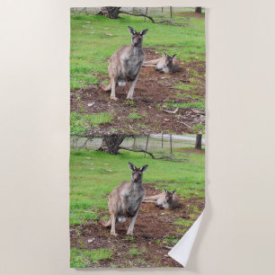 Homme Australian Kangaroo, Serviette de plage