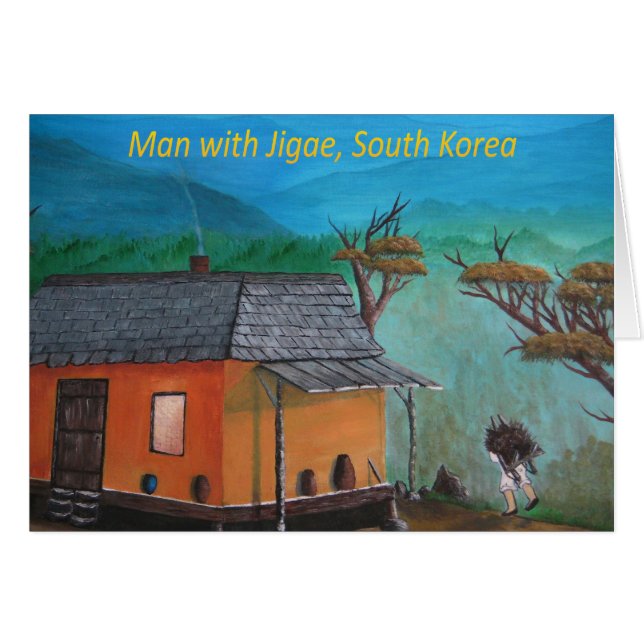 Homme coréen portant du bois (Jigae) (Devant horizontal)