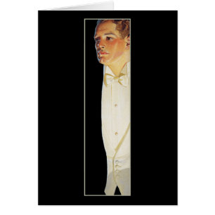 Homme dans la cravate blanche par Leyendecker