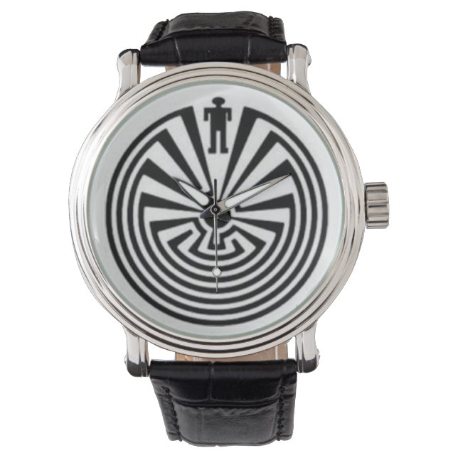 homme dans la montre du labyrinthe (devant)