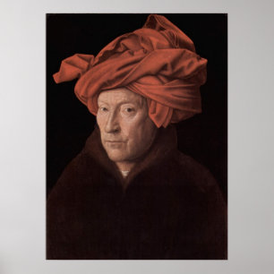 Homme dans une affiche de turban