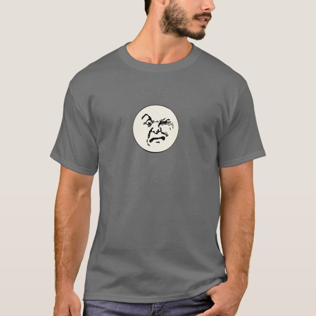 Homme de lune - merde injustifiée - T-shirt foncé (Devant)