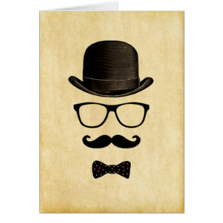 Homme de moustache de cru/hippie