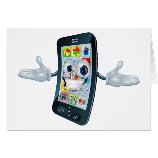 Homme de téléphone portable (Devant horizontal)