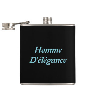 Homme  D'élégance Vinyl Wrapped Flask