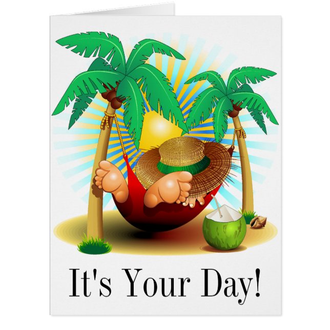 Homme en Hammock BIG Card - SRF (Devant)