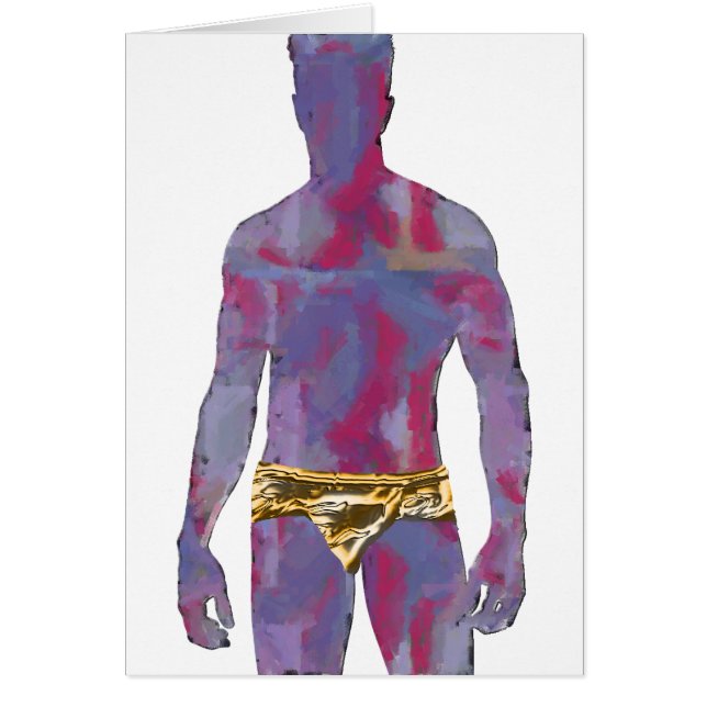 Homme en sous-vêtements or (Devant)