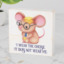Homme Fromage Poilu Souris Cravate Lunettes Nerd