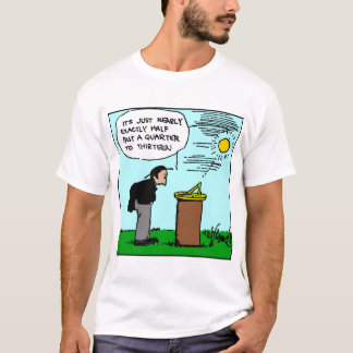 Homme lisant un T-shirt de cadran solaire (art de