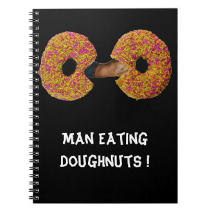 Homme mangeant des donuts ! Cahier