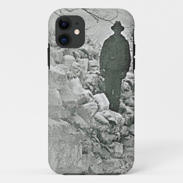 Homme sur la neige Coque-Mate coque iphone (Dos)