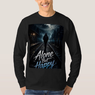 homme t-shirt seul mais conception manche longue h