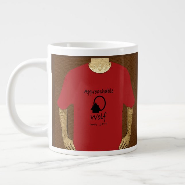 Hommes approchable Loup Mug Ft. Graphiques de J.H. (Gauche)