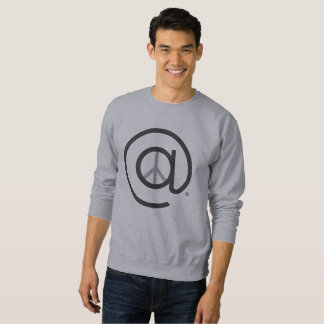 Hommes au sweatshirt de base de paix