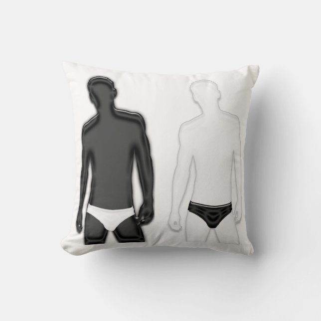 Hommes en sous-vêtements Coussin (Recto)