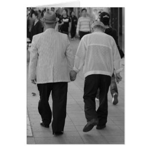 Hommes homosexuels vintages ensemble pour toujours