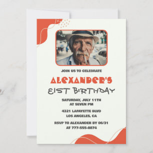 Hommes modernes invitations à 81e anniversaire