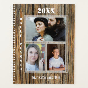 Hommes Photo Daily Planner - HAMbWG - Wood Design