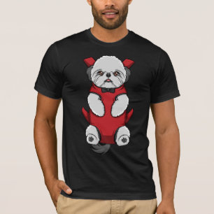 Hommes rouges de T-shirt de transporteur de Shih