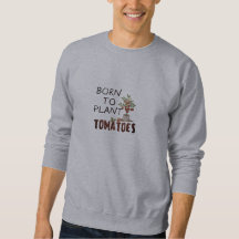 Hommes ; s sweatshirt avec citation de jardinier
