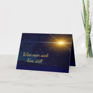 Hommes Sages Cherchent Lui Encore Carte De Noël