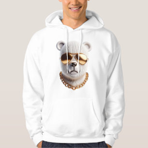 Hommes Sweat - shirt à capuche - Ours d'or