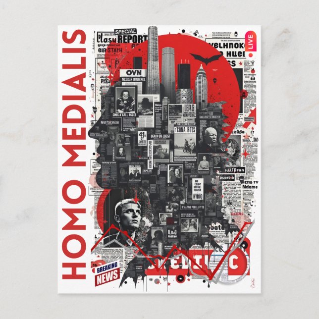 Homo Medialis Invitation Postcard (Front)