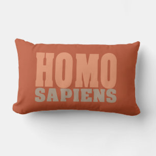 HOMO SAPIENS custom throw pillow