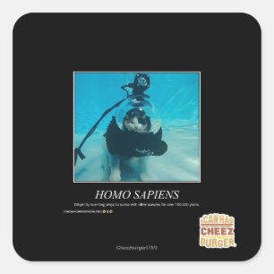 Homo Sapiens Square Sticker