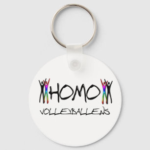 Homo volleyball keychain
